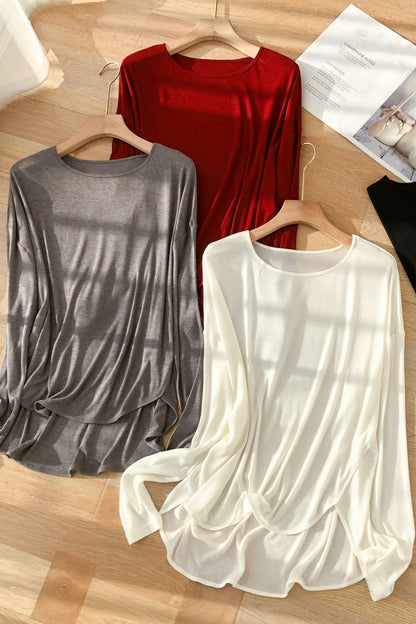 High-Low Long Sleeve T-Shirt