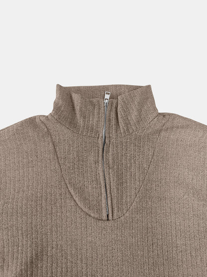 Quarter Zip Long Sleeve Top