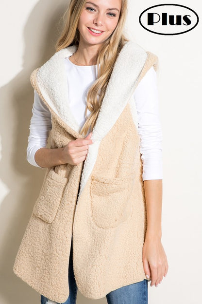 PLUS SHERPA LONG VEST