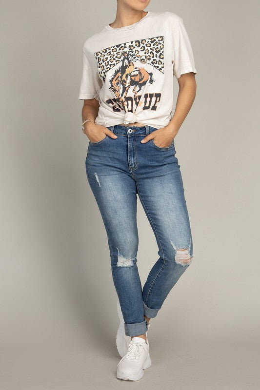 Giddy Up Graphic Top