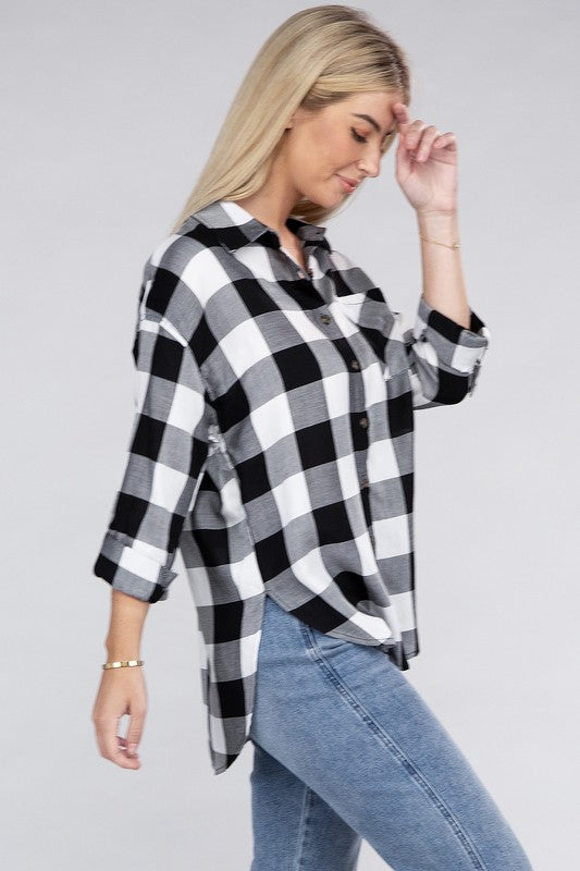 Classic Plaid Flannel Shirt