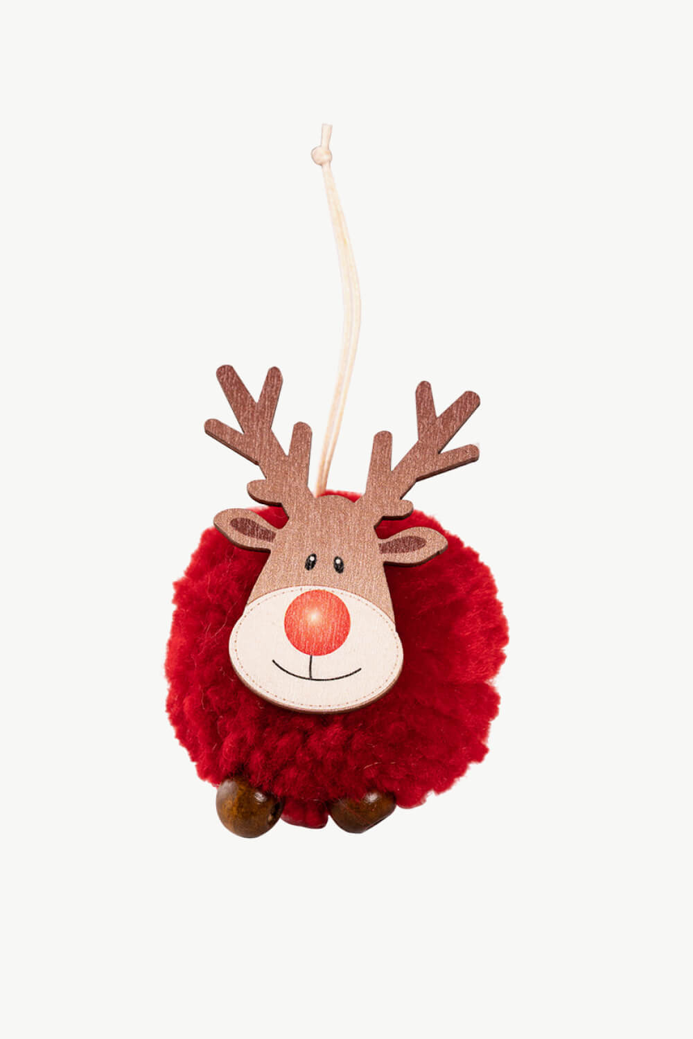 4-Pack Christmas Sherpa Reindeer Hanging Widgets