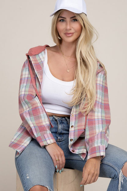 Plaid Shirt Hoodie