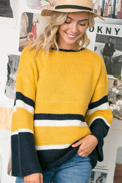 COZY COLORBLOCK SWEATER