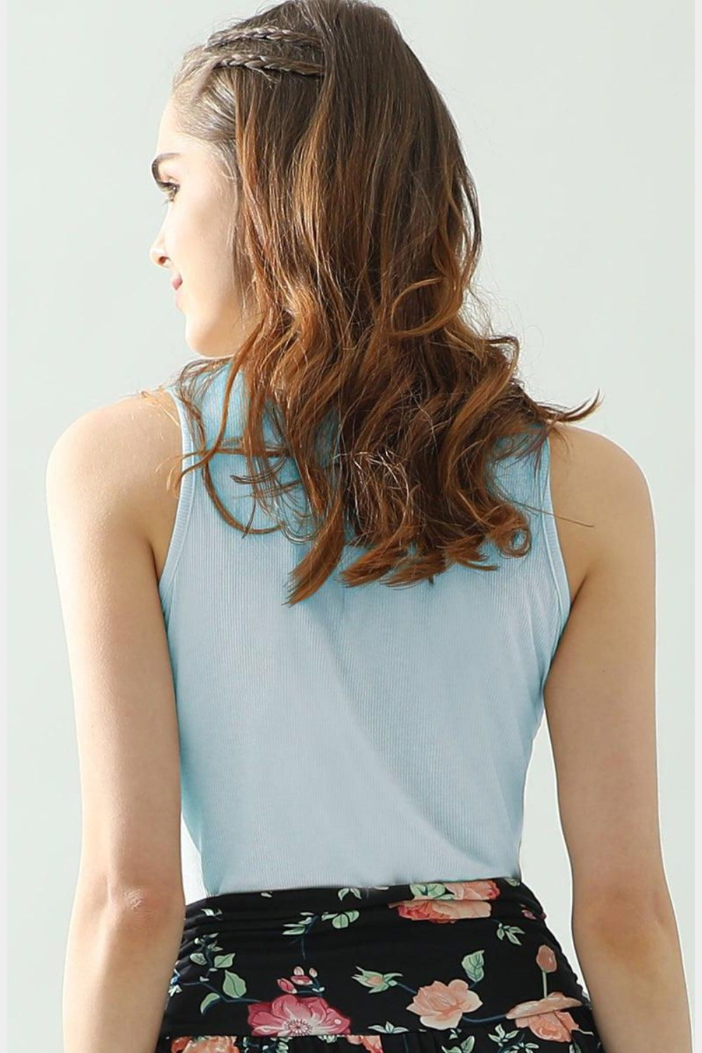 Notched Rib Knit Tank