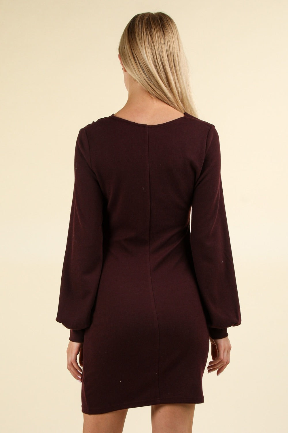 Ruched Detail Bodycon Mini Dress