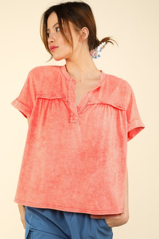 Nochted Short Sleeve Washed T-Shirt