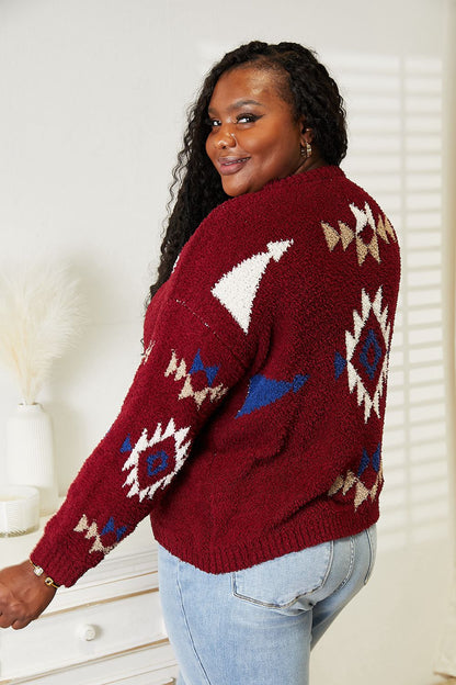 Aztec Soft Fuzzy Sweater