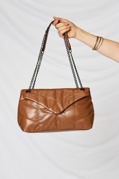 SHOMICO PU Leather Chain Handbag