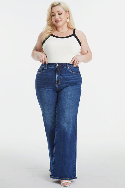 BAYEAS High Waist Cat's Whisker Wide Leg Jeans