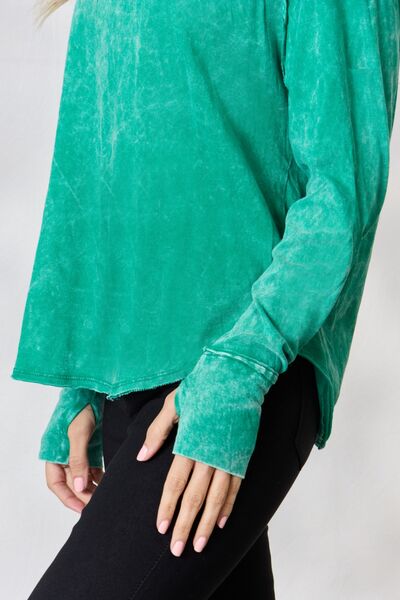 Round Neck Long Sleeve Top