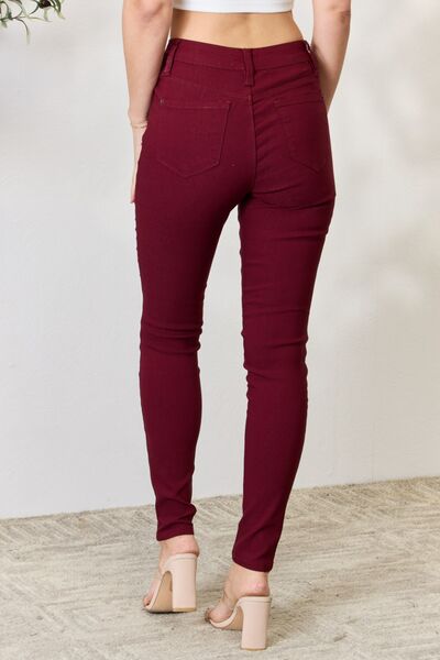 Hyperstretch Mid-Rise Skinny Jeans