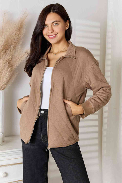 Zip-Up Jacket with Pockets