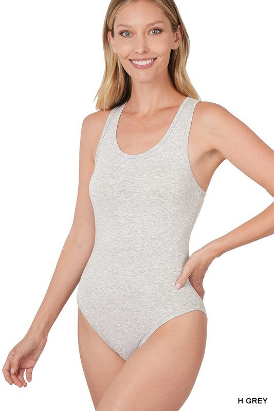 PREMIUM COTTON RACER BACK TANK BODYSUIT