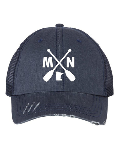 MN with Paddles Embroidered Trucker