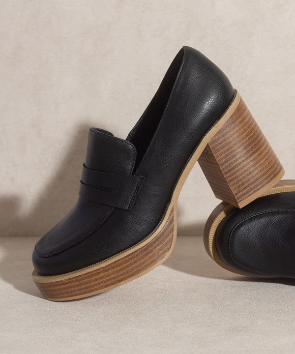 OASIS SOCIETY Hannah - Platform Penny Loafers