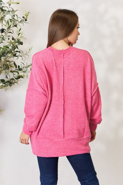 Center Seam Long Sleeve Sweatshirt