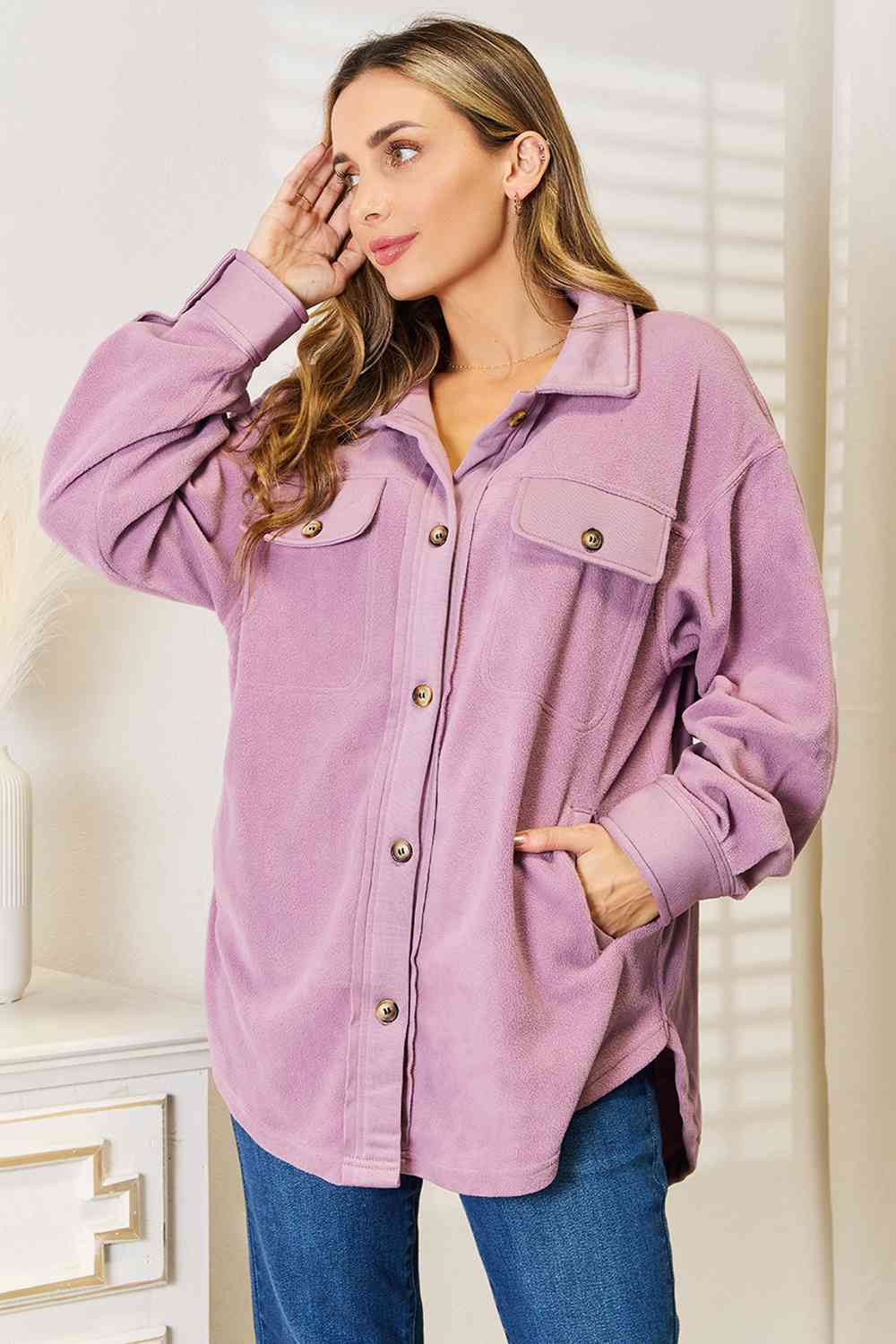 Cozy Girl Button Down Shacket