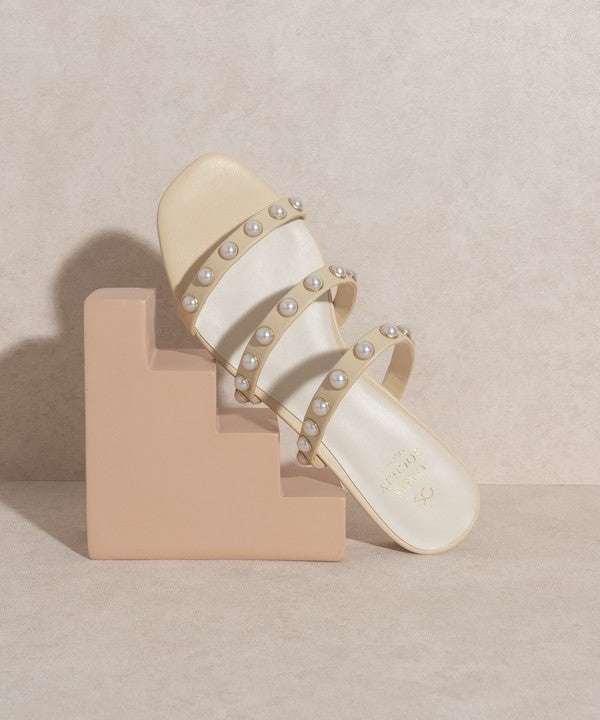 OASIS SOCIETY Valerie - Pearl Flat Sandals