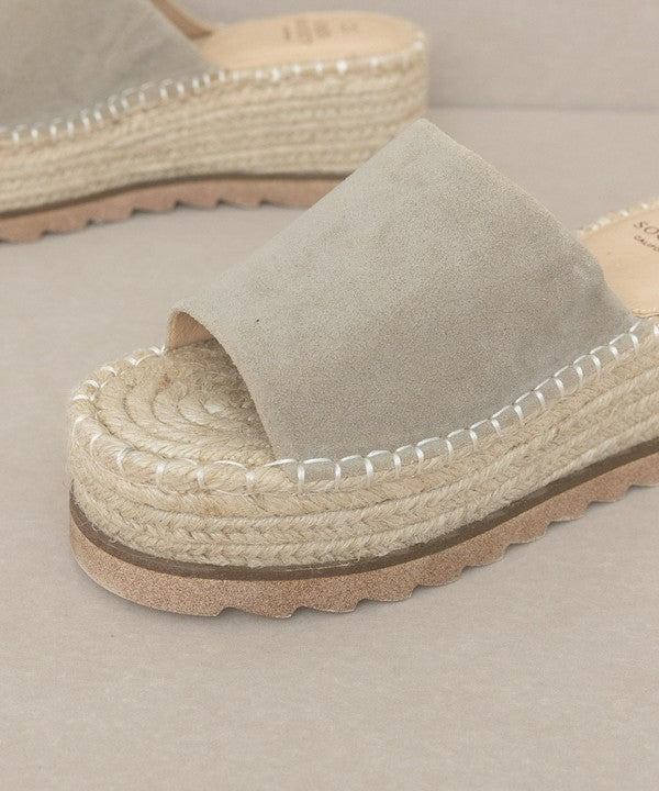 OASIS SOCIETY Ivy - Espadrille Platform Slide