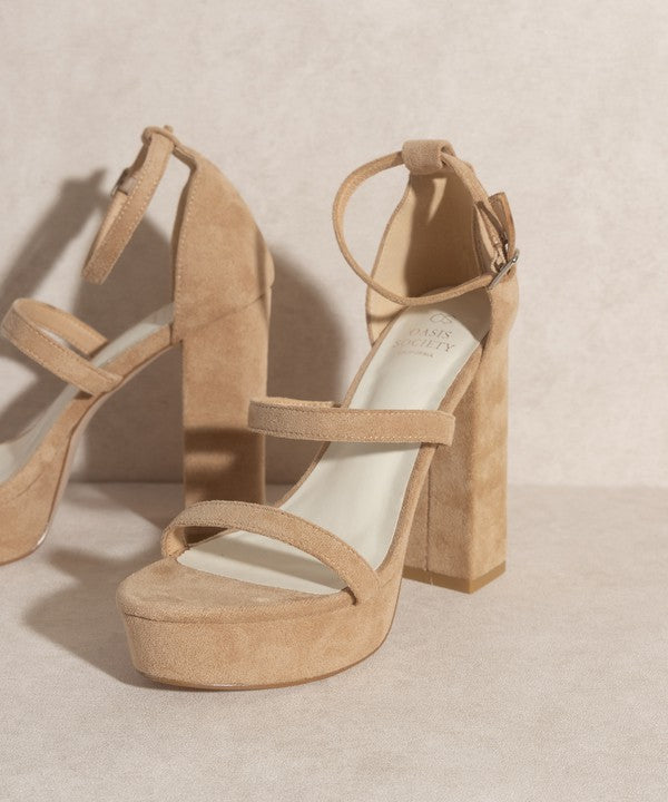 OASIS SOCIETY Raelynn - Suede Platform Heels