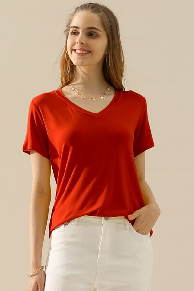 V-Neck Short Sleeve T-Shirt