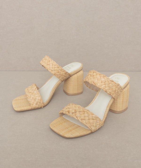 OASIS SOCIETY Kayla - Raffia Sandal Heel