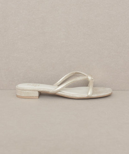 OASIS SOCIETY Ada - Delicate Knotted Flat Sandal