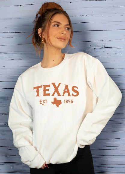 Texas Est. 1845 Premium Crewneck Sweatshirt