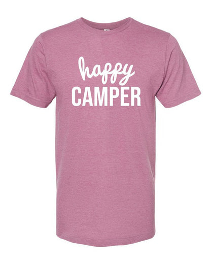 Happy Camper Words Crewneck Tee