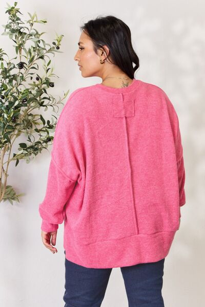 Center Seam Long Sleeve Sweatshirt