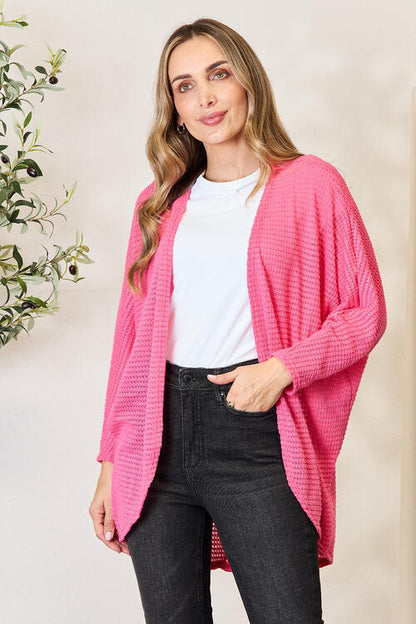 Open Front Long Sleeve Cardigan