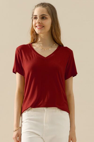 V-Neck Short Sleeve T-Shirt