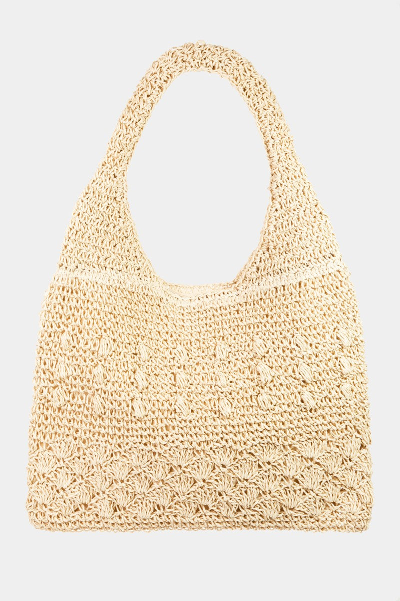 Straw Braided Tote Bag