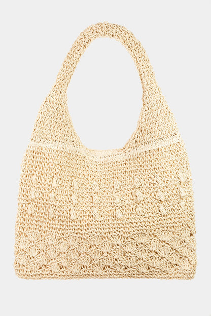 Straw Braided Tote Bag