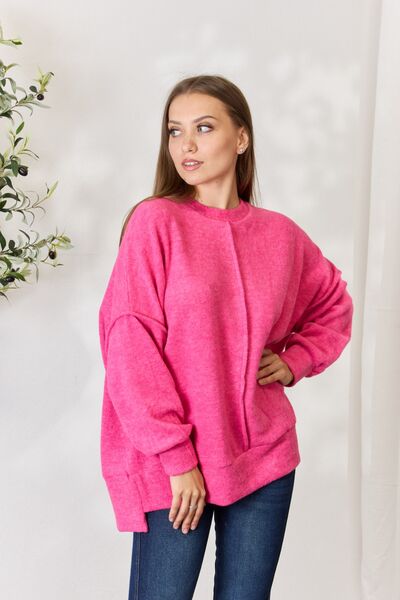 Center Seam Long Sleeve Sweatshirt