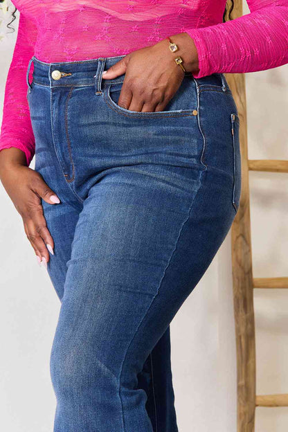 Judy Blue Flare Jeans with Pockets