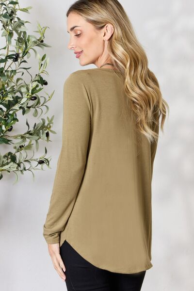 V-Neck Long Sleeve T-Shirt