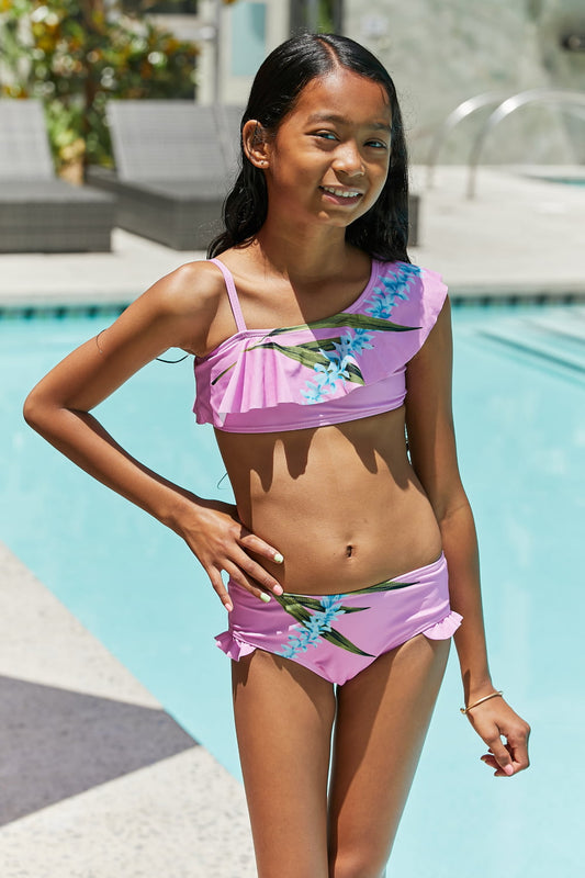 Vacay Mode Two-Piece Swim Set in Carnation Pink