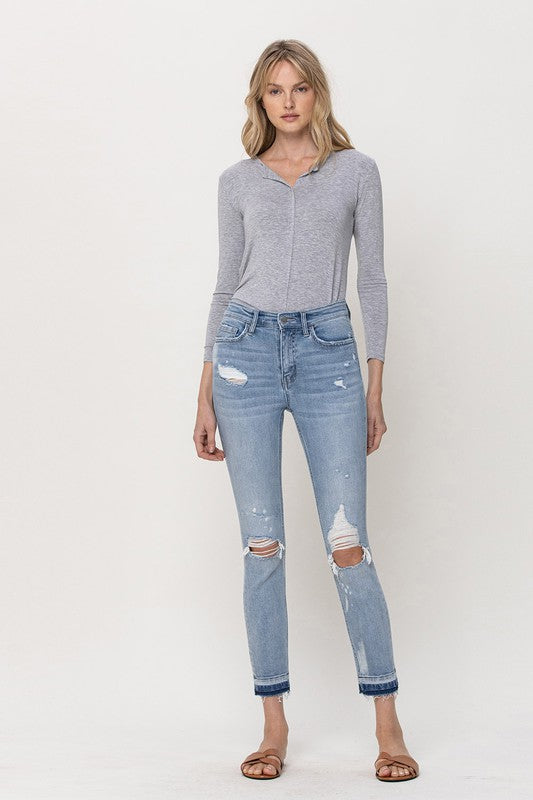 FLYING MONKEY MID RISE CROP SKINNY