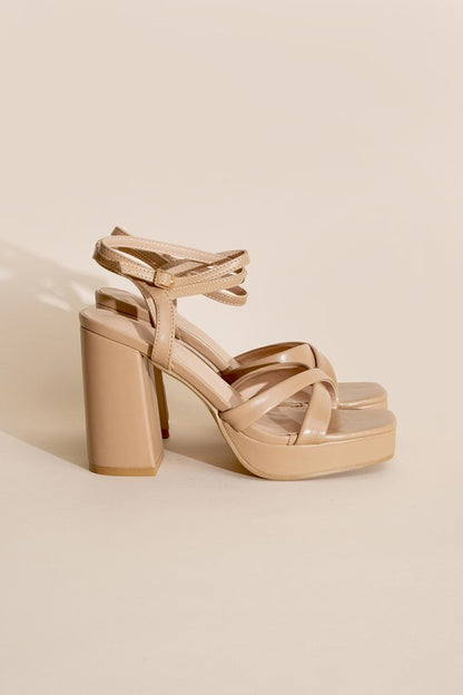 VALOR-1 CROSS ANKLE STRAP HEELS