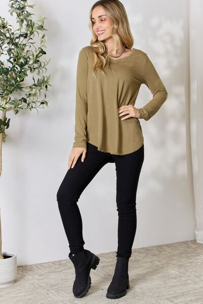 V-Neck Long Sleeve T-Shirt