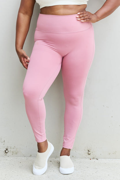 Fit For You High Waist Active Leggings in Light Rose