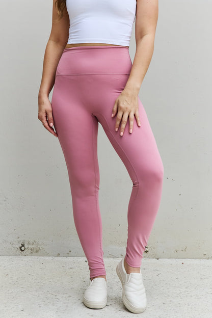 Fit For You High Waist Active Leggings in Light Rose