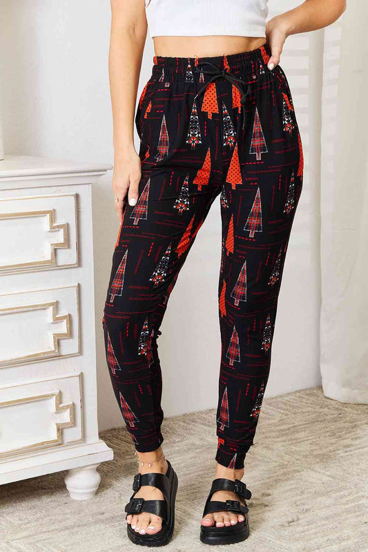 Holiday Tree Print Joggers