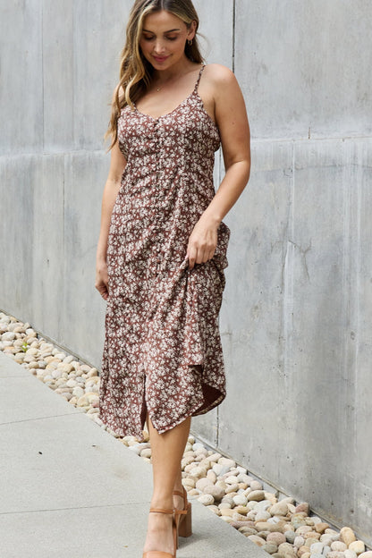 Mi Amor Floral Midi Sundress