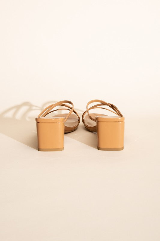 CRIMP-S MULE SANDAL HEELS