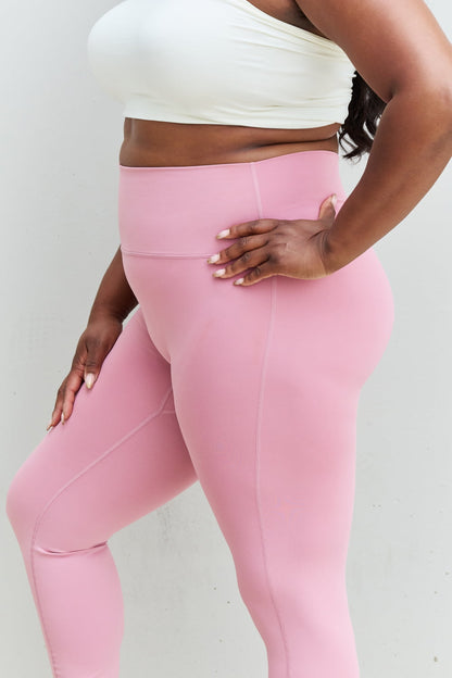 Fit For You High Waist Active Leggings in Light Rose