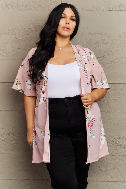 Aurora Rose Floral Kimono