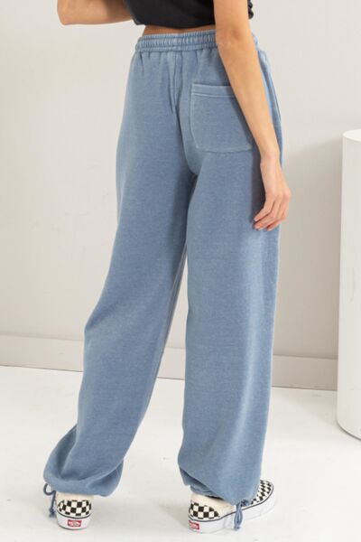 Stitched Design Drawstring Sweatpants